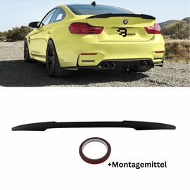 Sport - Performance Heckspoiler Schwarz Glanz V - Form - Passend für BMW M4 F82 Coupe - CarWorlds GmbH
