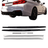 Sport-Performance side skirts glossy black + foil attachments fits for BMW G30 G31 M-Package with ABE 