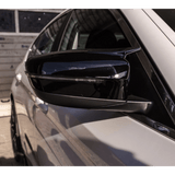 Sport Spiegelkappen Außenspiegel Set Schwarz Glanz passt für BMW G30 G31 G11 G12 - CarWorlds GmbH