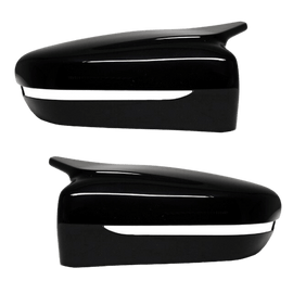 Sport Spiegelkappen Außenspiegel Set Schwarz Glanz passt für BMW G30 G31 G11 G12 - CarWorlds GmbH