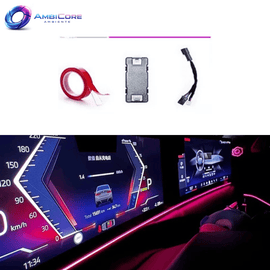LED Ambientelicht für Curved Display – 64 Farben – Passend für BMW G-Serie & X-Modelle (G20, G22, G80, G82, G05, G07)