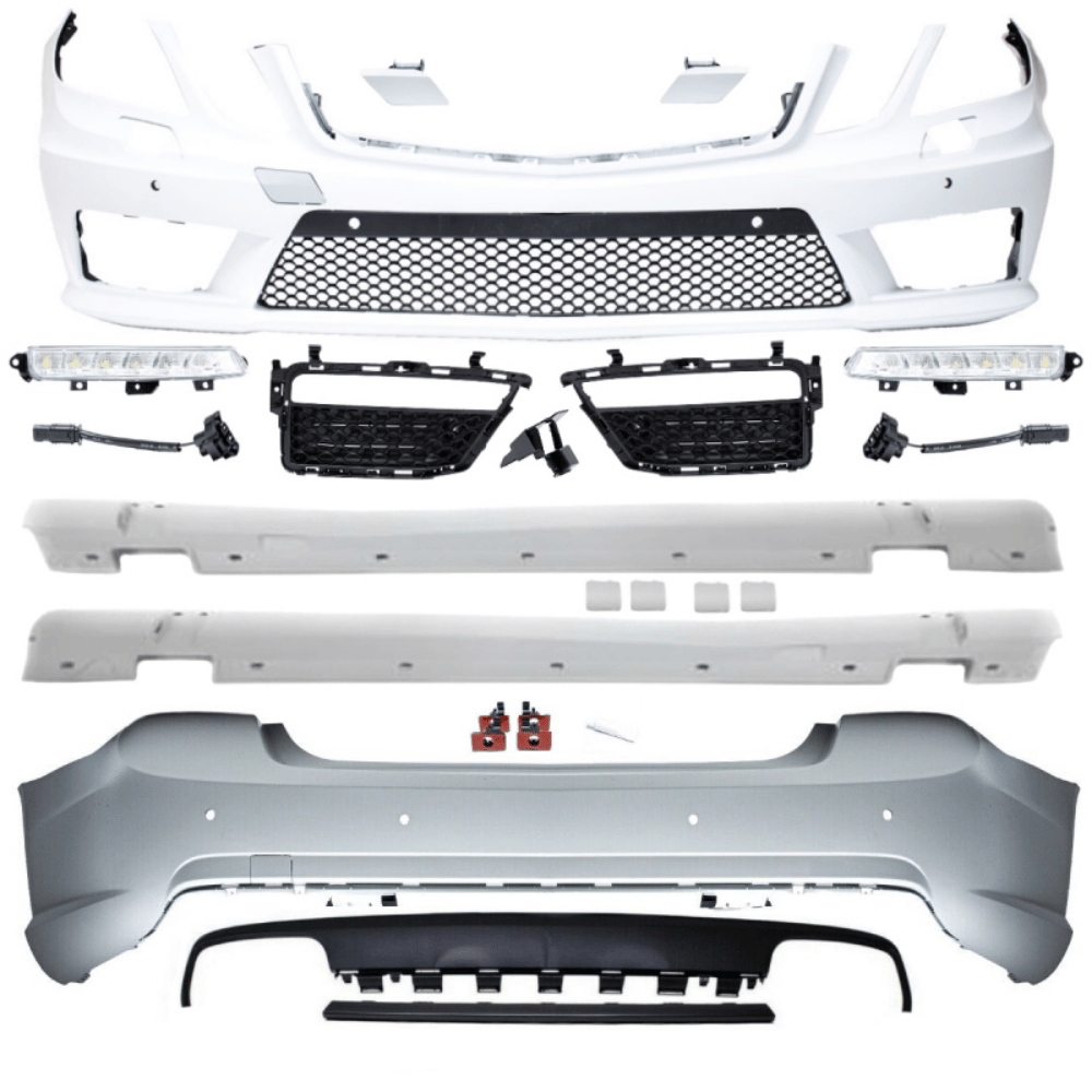 Stoßstange Komplettpaket SRA PDC Bodykit + Zubehör - Passend für Mercedes E - Klasse W212 Limousine 2009 - 2013 - CarWorlds GmbH