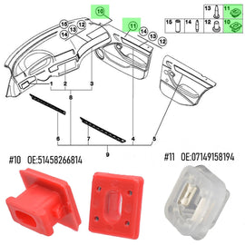 Tür und Leisten Clips für (E46 E90 E91 E92 E93 X5 E53) - CarWorlds GmbH