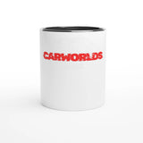 White 11oz Ceramic Mug with Color Inside - CarWorlds GmbH