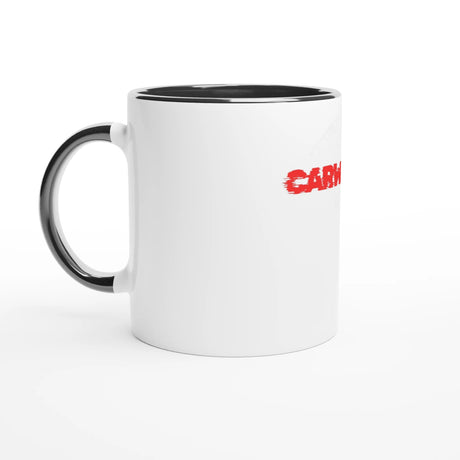 White 11oz Ceramic Mug with Color Inside - CarWorlds GmbH
