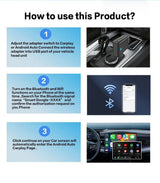 Wireless CarPlay & Android Auto Adapter – Kabelloses Upgrade für OEM - Autoradios und unterwegs einsetzbar - CarWorlds GmbH