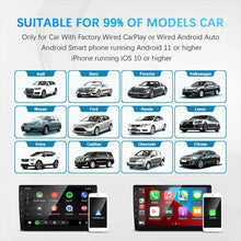 Load image into Gallery viewer, Wireless CarPlay &amp; Android Auto Adapter – Kabelloses Upgrade für OEM - Autoradios und unterwegs einsetzbar - CarWorlds GmbH