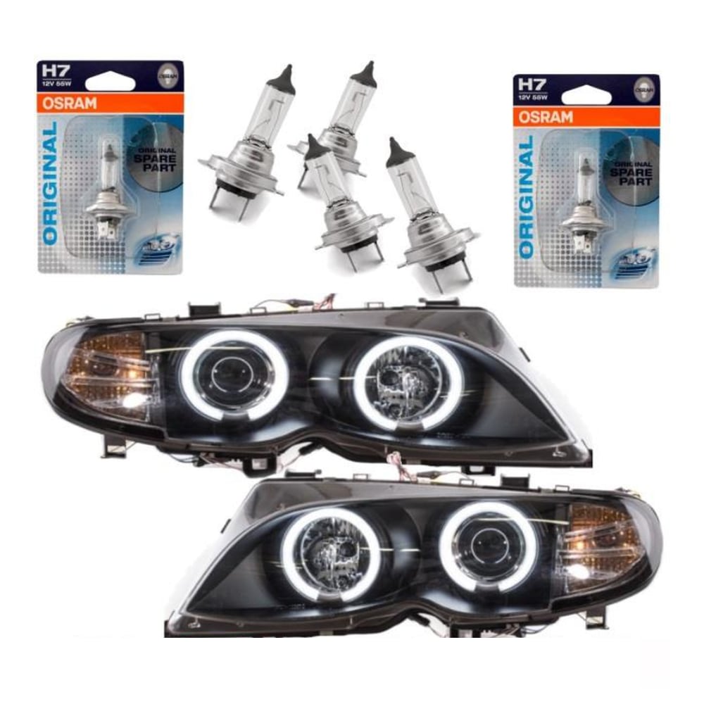 Angel Eyes CCFL complete headlight set year 01-05 Facelift Limousine / Touring HALOGEN 