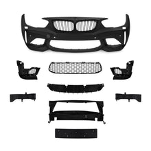 Load image into Gallery viewer, Front bumper in sports design including grills with PDC holes and SRA suitable for BMW F20 LCi / F21 LCi, 2015-2018