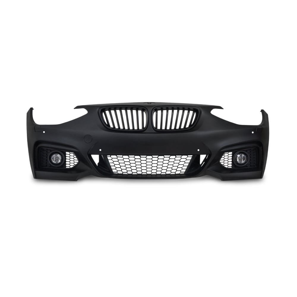 Front bumper SET - Sport design with grille - fog lights - PDC holes and SRA suitable for BMW 1 Series F20 built 09.2011-15 (not for facelift models)