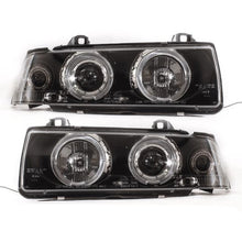 Lataa kuva Galleria-katseluun, Angel Eyes E36 - Ajovalot mustat - BMW E36 Bj 90-99 Sedan Touring (kompakti