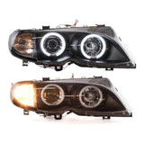 Angel Eyes CCFL komplett Scheinwerfer Set Bj.01-05 Facelift Limousine / Touring HALOGEN