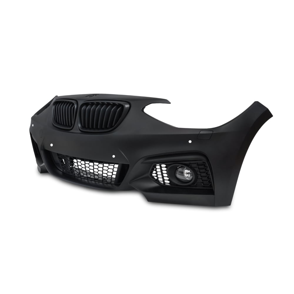 Front bumper SET - Sport design with grille - fog lights - PDC holes and SRA suitable for BMW 1 Series F20 built 09.2011-15 (not for facelift models)