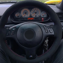 Cover luxury velour foil set for the M steering wheel