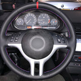 steering wheel cover set leather