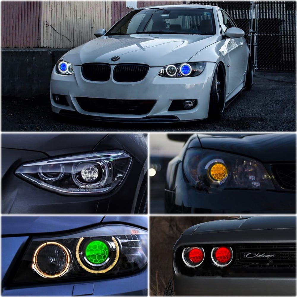 E90  Devil Eyes  -  für Linsen Scheinwerfer