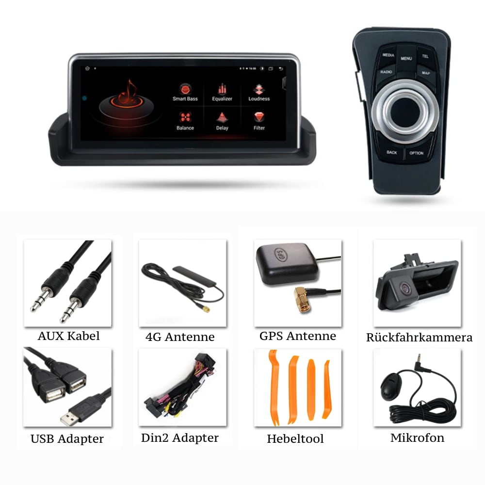NAVI jälkiasennettava SET + AppleCarPlay + IDrive