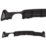 Rear diffuser different color combinations (carbon) for F32 F33 F36 for double pipe exhaust left side, only suitable for sport bumpers suitable for BMW 4 Series Coupe/Cabrio/Gran Coupe F32, F33 and F36 year 13 - 21 