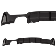 Load image into Gallery viewer, Rear diffuser different color combinations (carbon) for F32 F33 F36 for double pipe exhaust left side, only suitable for sport bumpers suitable for BMW 4 Series Coupe/Cabrio/Gran Coupe F32, F33 and F36 year 13 - 21 