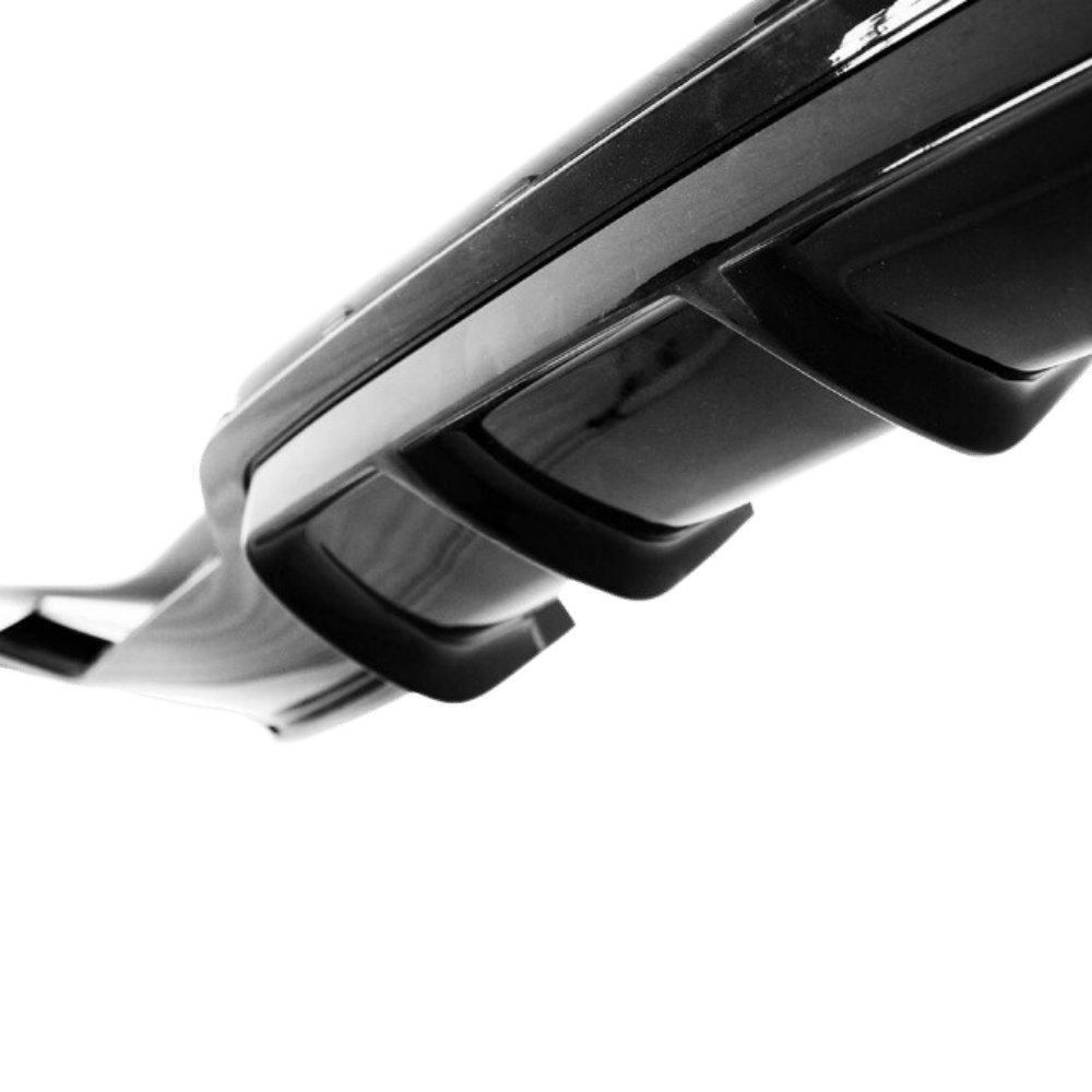 Rear diffuser different color combinations (carbon) for F32 F33 F36 for double pipe exhaust left side, only suitable for sport bumpers suitable for BMW 4 Series Coupe/Cabrio/Gran Coupe F32, F33 and F36 year 13 - 21 