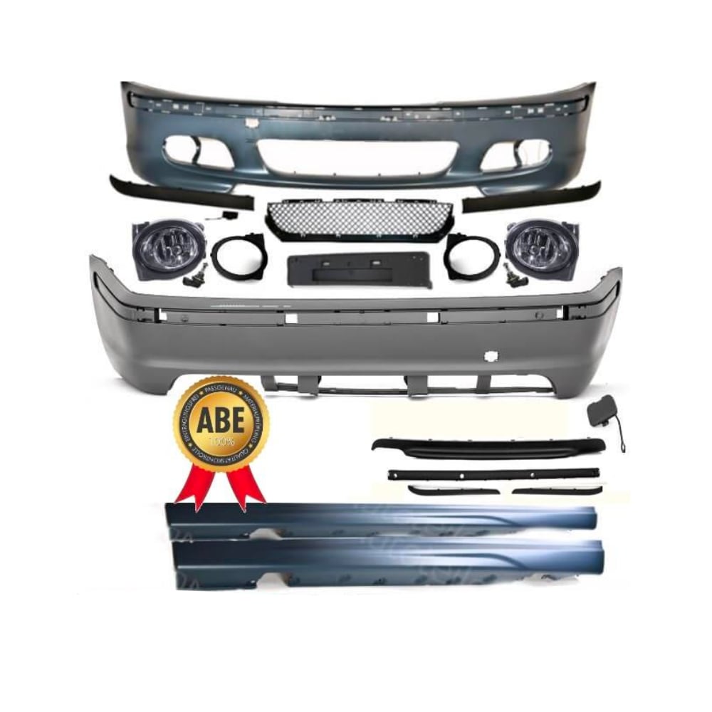E46 Bodykit LIMOUSINE  - Stoßstange V+H +Seitenschweller +Nebelscheinwerfer +ABE (pdc-leiste)