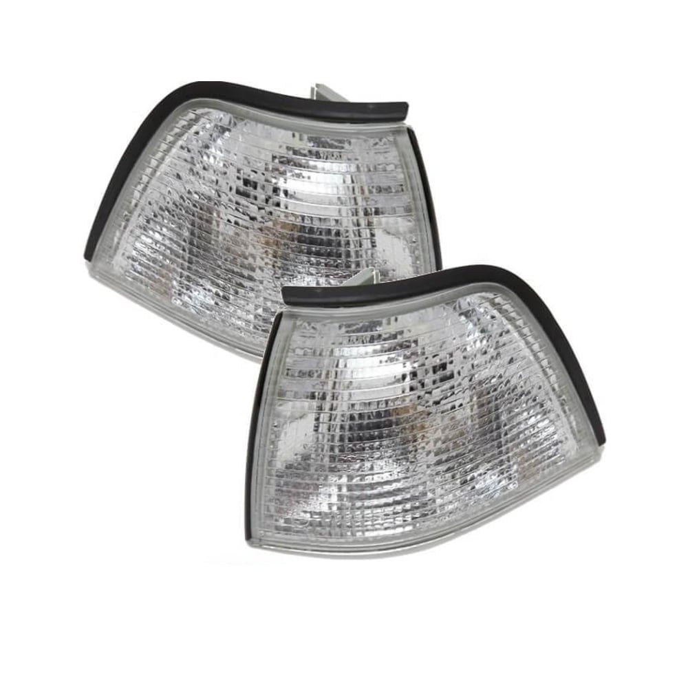 Set ajovalot H1/H1 todellinen lasi design + 4x H1 sopii BMW E36 90-94 (vilkkujen kanssa)