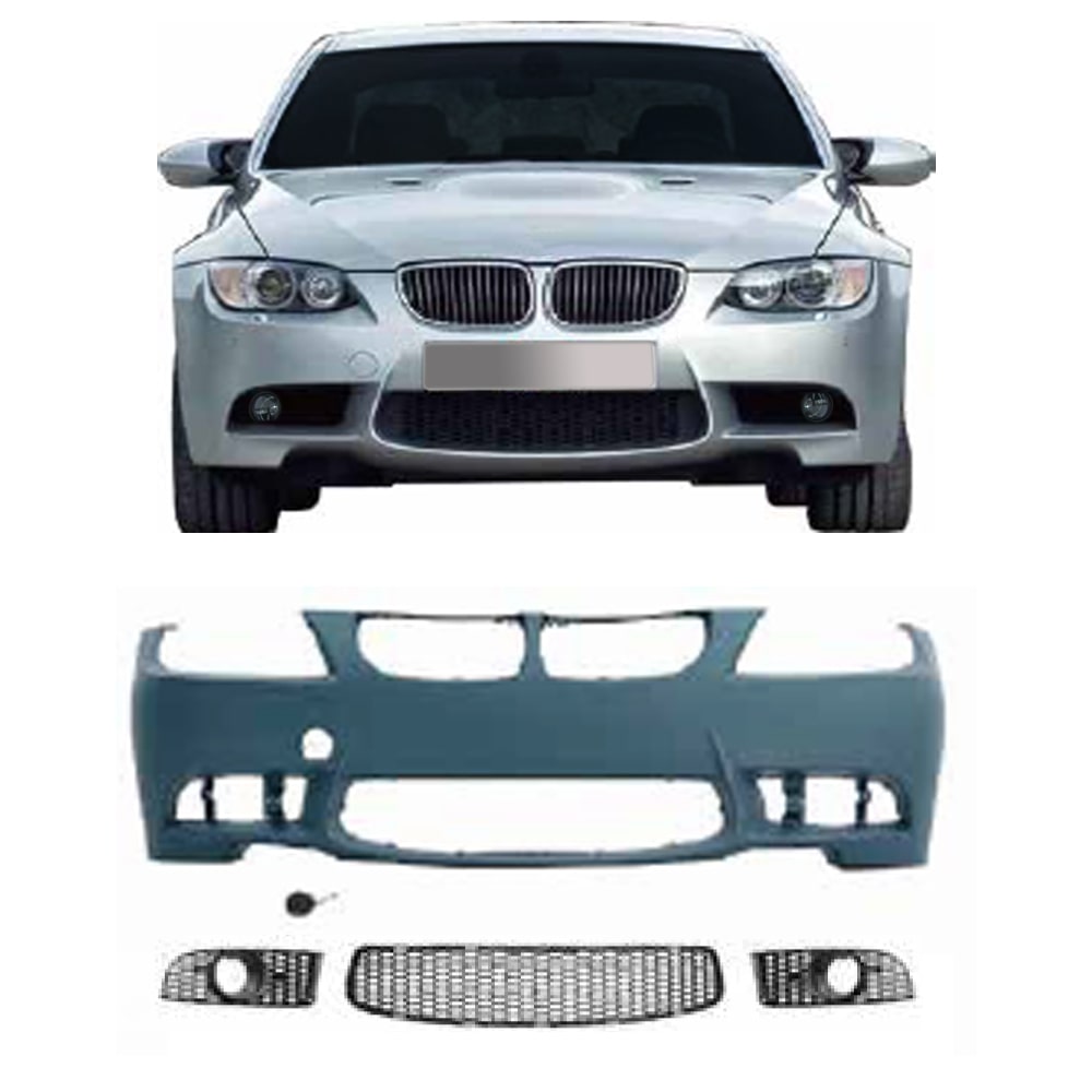 E90 / E91 - Front bumper in sport design with PDC markings and fog light inserts / Year of manufacture 2008 - 2011