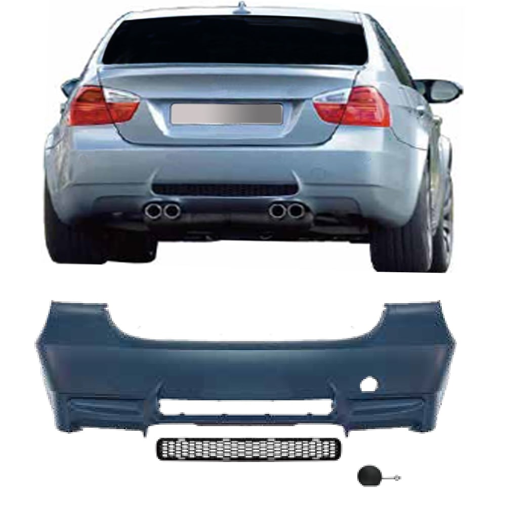 E90 - rear bumper / sport design without PDC holes / year of manufacture 2005-2011 