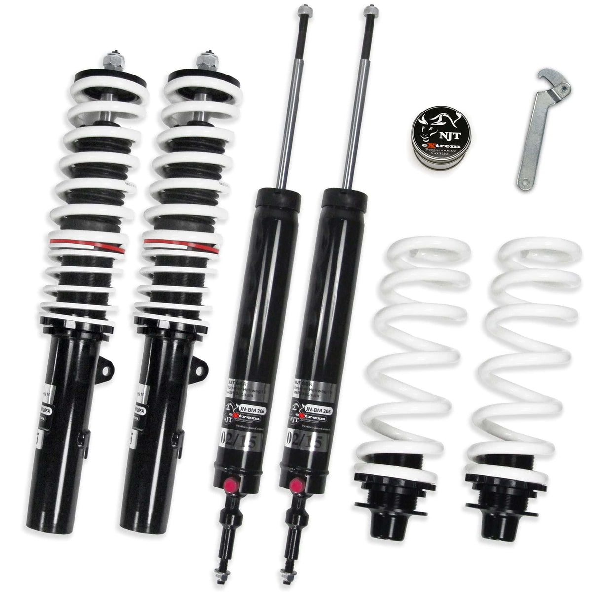 NJT eXtrem coilover kit suitable for (E90, E91, E92, E93) built between 2005 and 2008