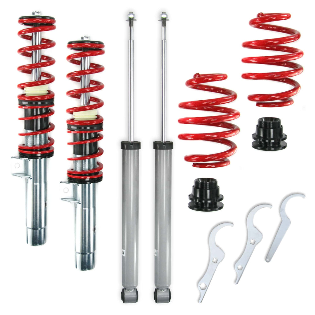 Redline coilover kit suitable for all E46 models built between 1998 and 2005